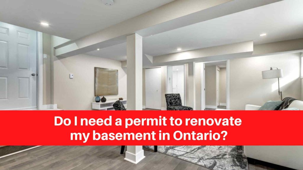 Do I need a permit to renovate my basement in Ontario
