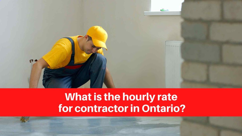 What is the hourly rate for contractor in Ontario